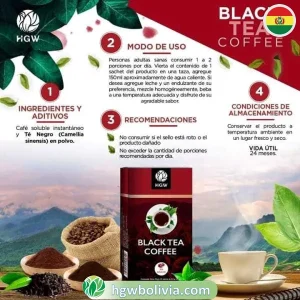Café con Té Negro HGW ⚡ | Black Tea Coffee Energía Prolongada
