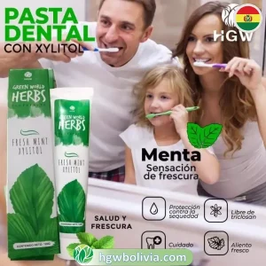 Pasta Dental Sin Flúor HGW Herbal | Frescura Natural de Menta y Xilitol