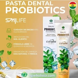 Pasta Dental con Probióticos HGW 🦷 | Equilibrio Bucal y Aliento Fresco