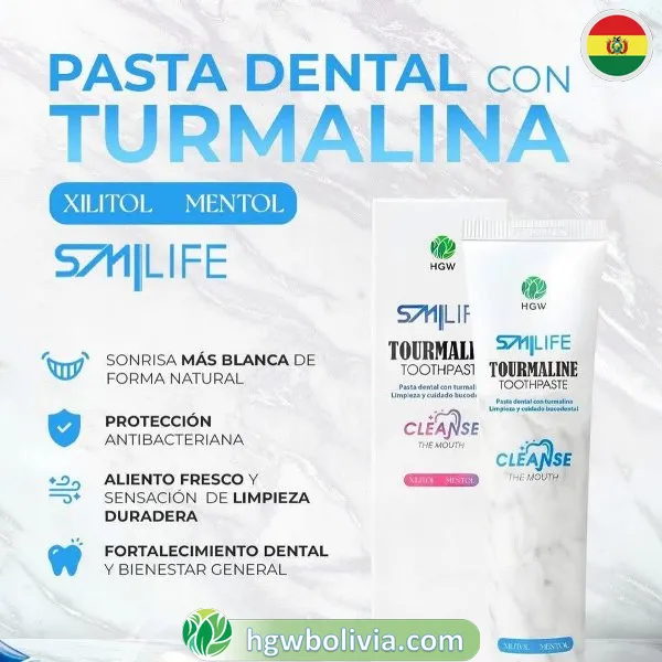 Pasta Dental Turmalina Blanca HGW | Protección y Brillo Natural 1 Pasta Dental Turmalina Blanca HGW | Protección y Brillo Natural