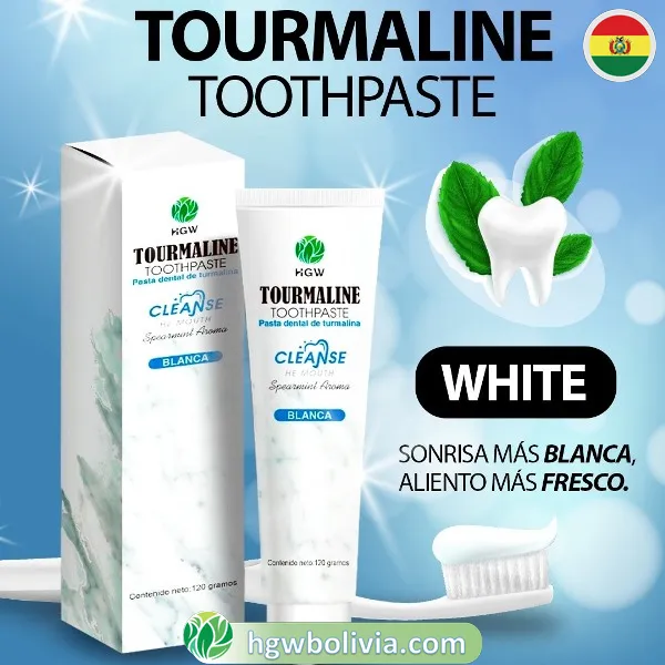 Pasta Dental Turmalina Blanca HGW | Protección y Brillo Natural 3 Pasta Dental Turmalina Blanca HGW | Protección y Brillo Natural - Imagen 3