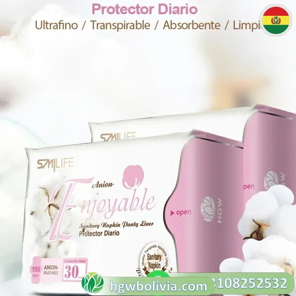 Protectores Diarios HGW 🌸 | Con Turmalina, Aniones y Máxima Frescura 1 Protectores Diarios HGW 🌸 | Con Turmalina, Aniones y Máxima Frescura
