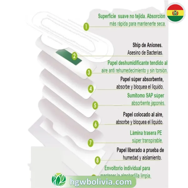 Toallas Higiénicas Noche HGW 🌙 | Banda de Anión y Protección 8h 4 Toallas Higiénicas Noche HGW 🌙 | Banda de Anión y Protección 8h - Imagen 4